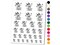 Luau Hawaiian Hula Bunny with Lei Temporary Tattoo Water Resistant Fake Body Art Set Collection